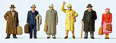 Aktuell Preiser 10664 - Reisende Epoche 3, 6 Figuren