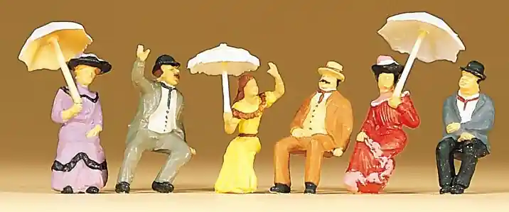 Aktuell Preiser 12136 - Sitzende Personen um 1900 6 teilig