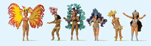 Abverkauf Preiser 24625 - Samba-Tanzgruppe 6-teilig
