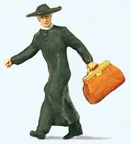 Zertifiziert Preiser 28015 - Pfarrer in Eile